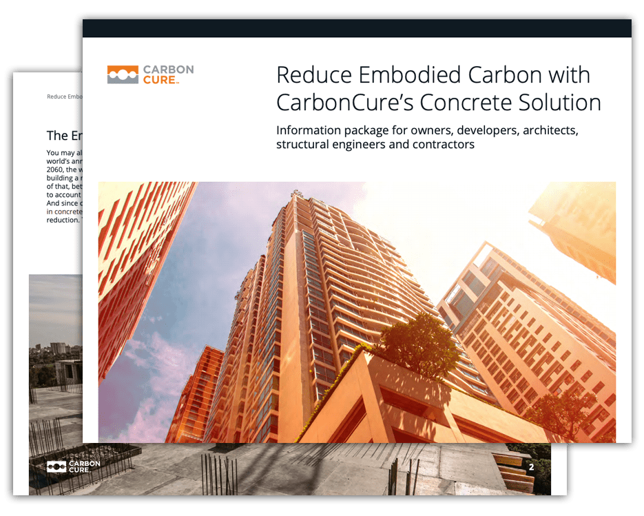 CarbonCure Information Package for Designers and Builders