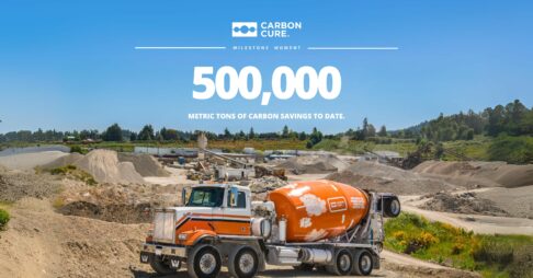 CarbonCure Achieves Milestone 500,000 Metric Tons of CO₂ Savings Thumbnail